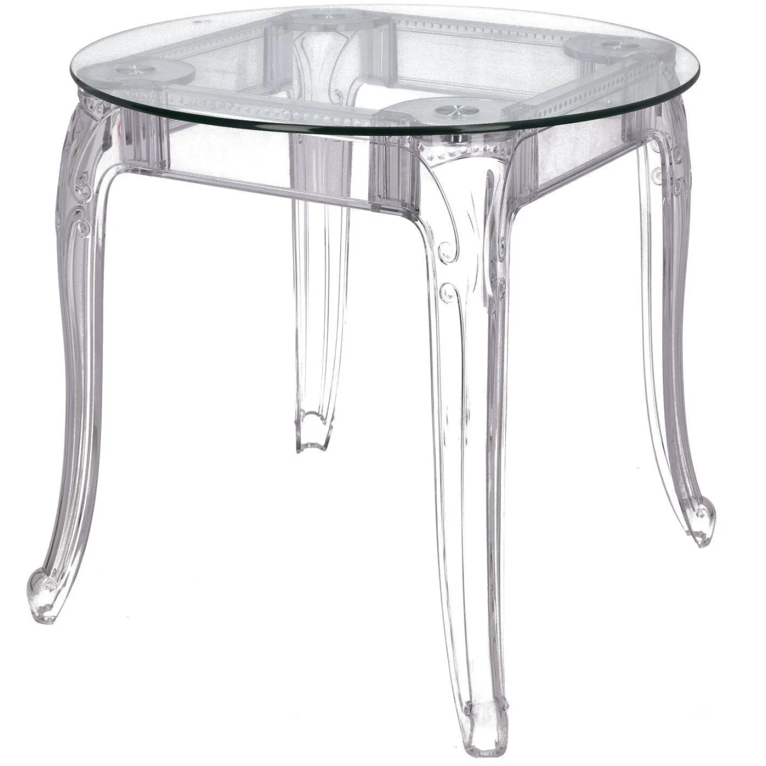 Stół Ghost 80cm transparentny glamour