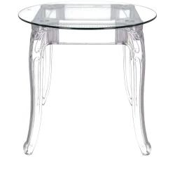 Stół Ghost 80cm transparentny glamour