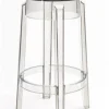 Stołek barowy Duch 75 cm inspirowany Ghost transparentny