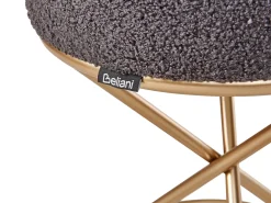 Stołek PRESHO Boucle Szary