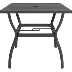 Stół ogrodowy Antracyt 81.5 x 81.5 x 72 cm Stal vidaXL