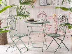 Stół ogrodowy bistro 70 cm metal zielony