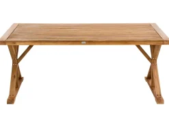 Stół ogrodowy CALABRITTO 91 x 184 cm Drewno akacjowe Brązowy