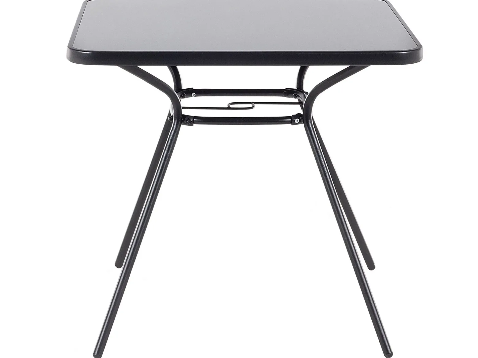 Stół ogrodowy metalowy 80x80 czarny