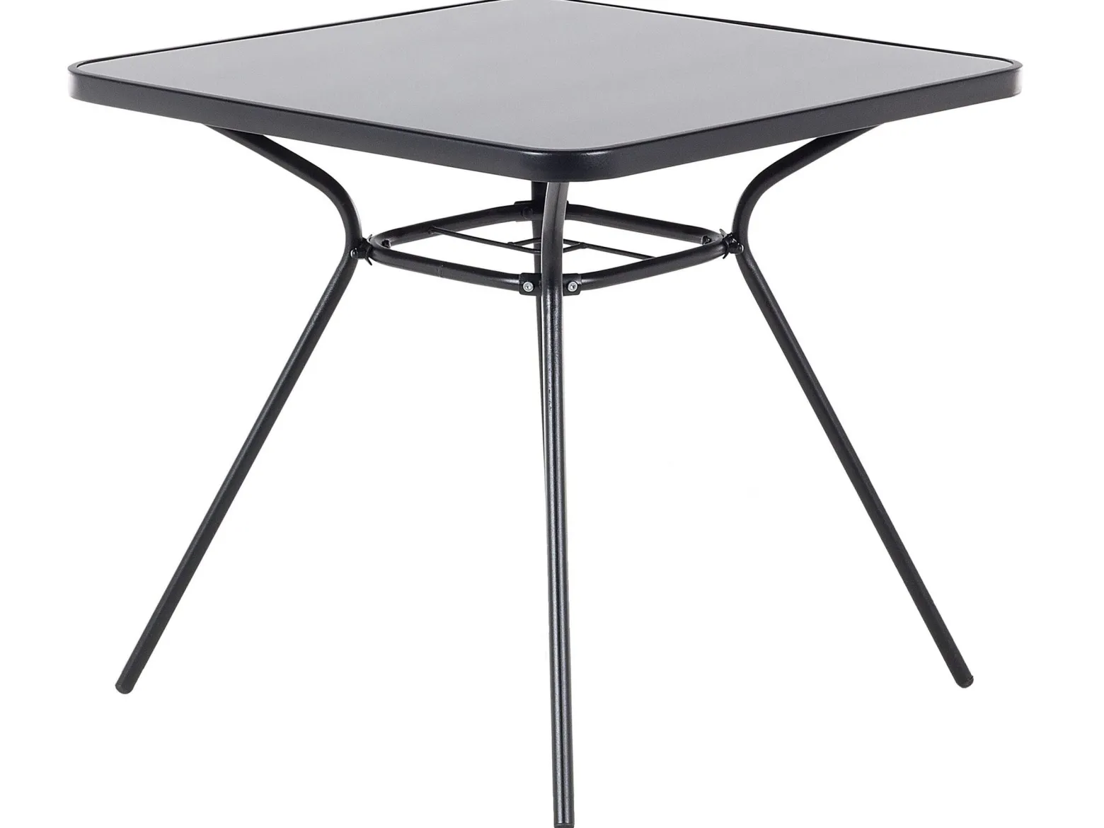 Stół ogrodowy metalowy 80x80 czarny