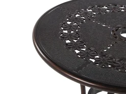 Stół ogrodowy okrągły 65 cm brązowy