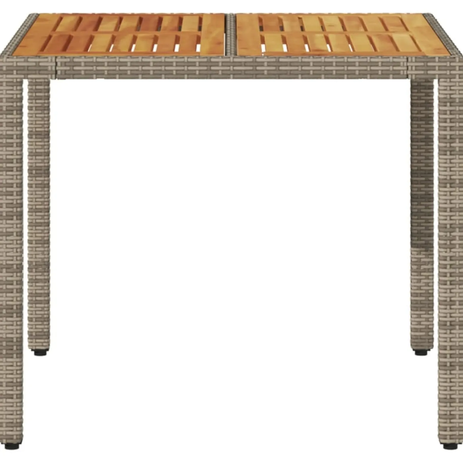 Stół ogrodowy Szary 90 x 90 x 75 cm Technorattan vidaXL