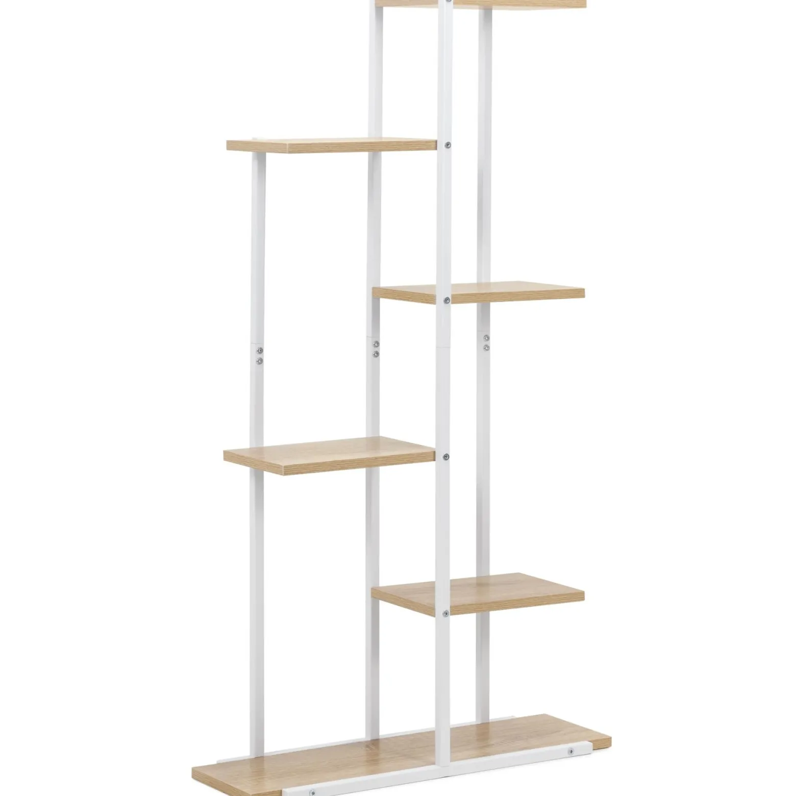 Stojak na kwiaty 113 cm kwietnik metalowy z 6 półkami loft wielopoziomowy