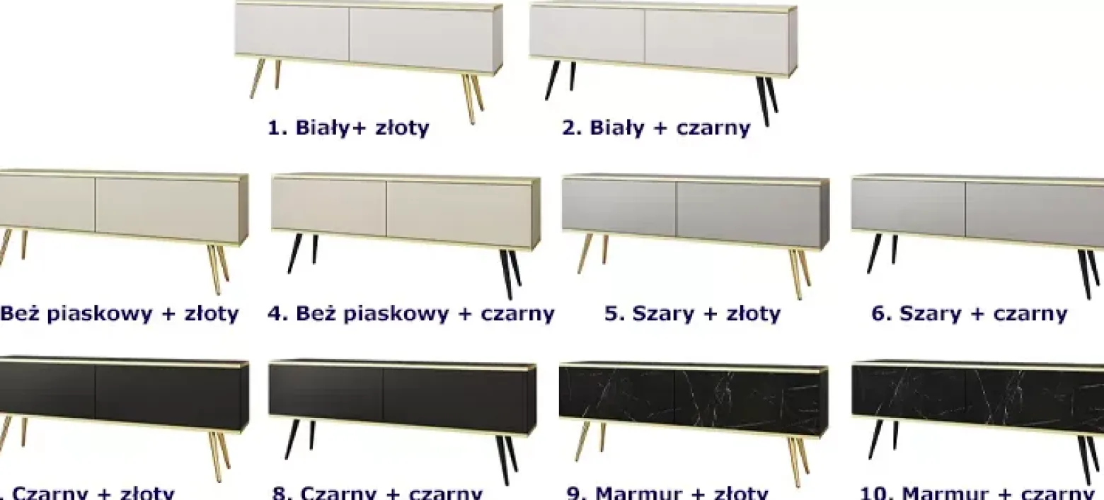 Stojąca szafka na telewizor szary + czarny - Vetica