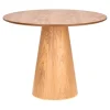 STÓŁ OKRĄGŁY 80 cm Soleilo MDF I OKLEINA DREWNA