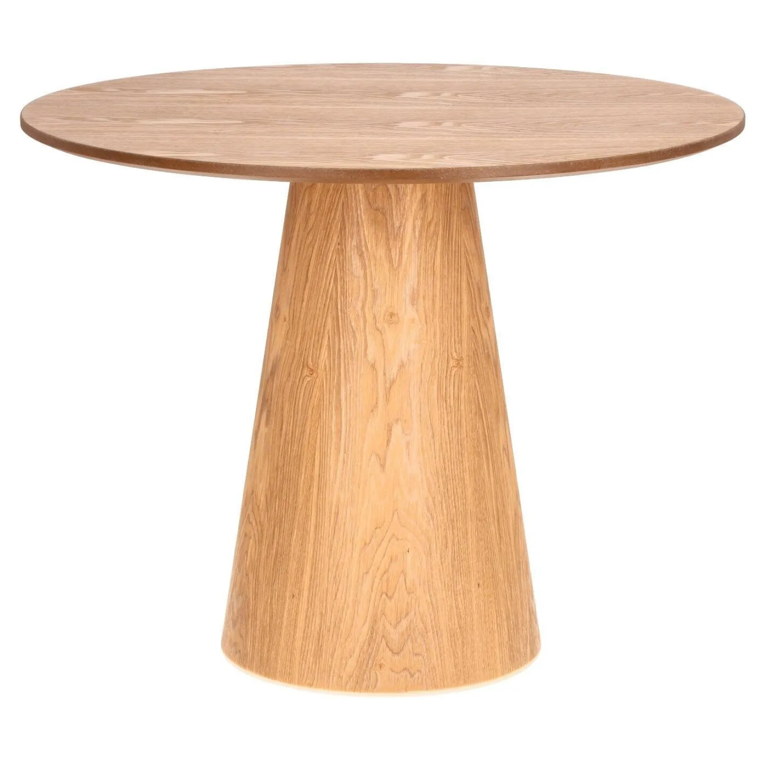 STÓŁ OKRĄGŁY 80 cm Soleilo MDF I OKLEINA DREWNA