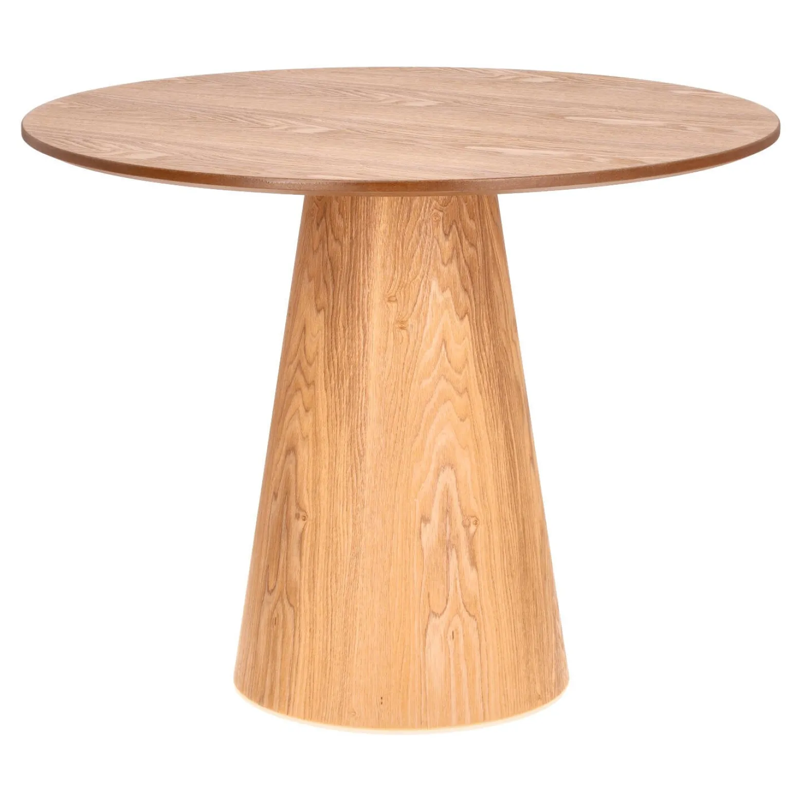 STÓŁ OKRĄGŁY 80 cm Soleilo MDF I OKLEINA DREWNA