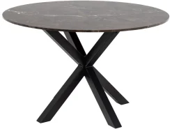Stół okrągły Heaven 120 cm marmur brązowy