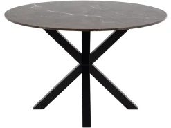 Stół okrągły Heaven 120 cm marmur brązowy