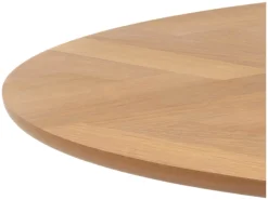 Stół okrągły Nagano 120 cm fornirowany w jodełkę