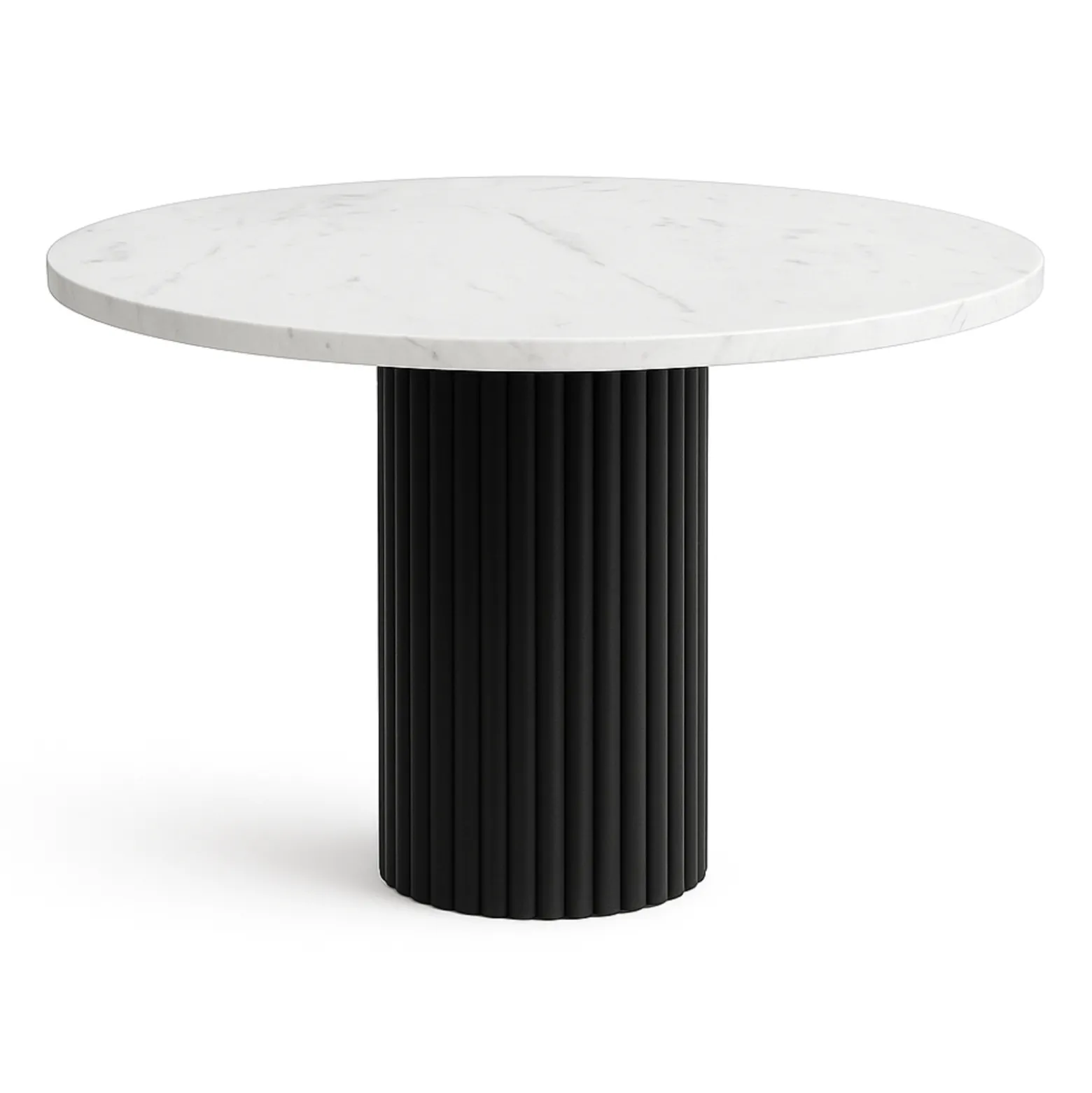 Stół okrągły NESTA 75 cm - Biały Marmur