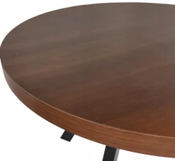 Stół okrągły rozkładany ORZECH CIEMNY Ø100/150 cm