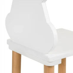 Stolik 50/60 cm i dwa krzesełka królik kokarda