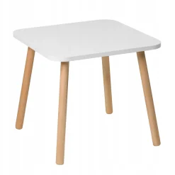 Stolik dla dzieci kwadratowy 50 cm biały