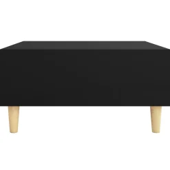 Stolik Kawowy Ława Stół Czarny 60x60x30 Półka Do Salonu Do Pokoju