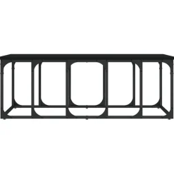 Stolik Kawowy Ława Stół Czarny 100x50x35.5 Do Salonu Do Pokoju