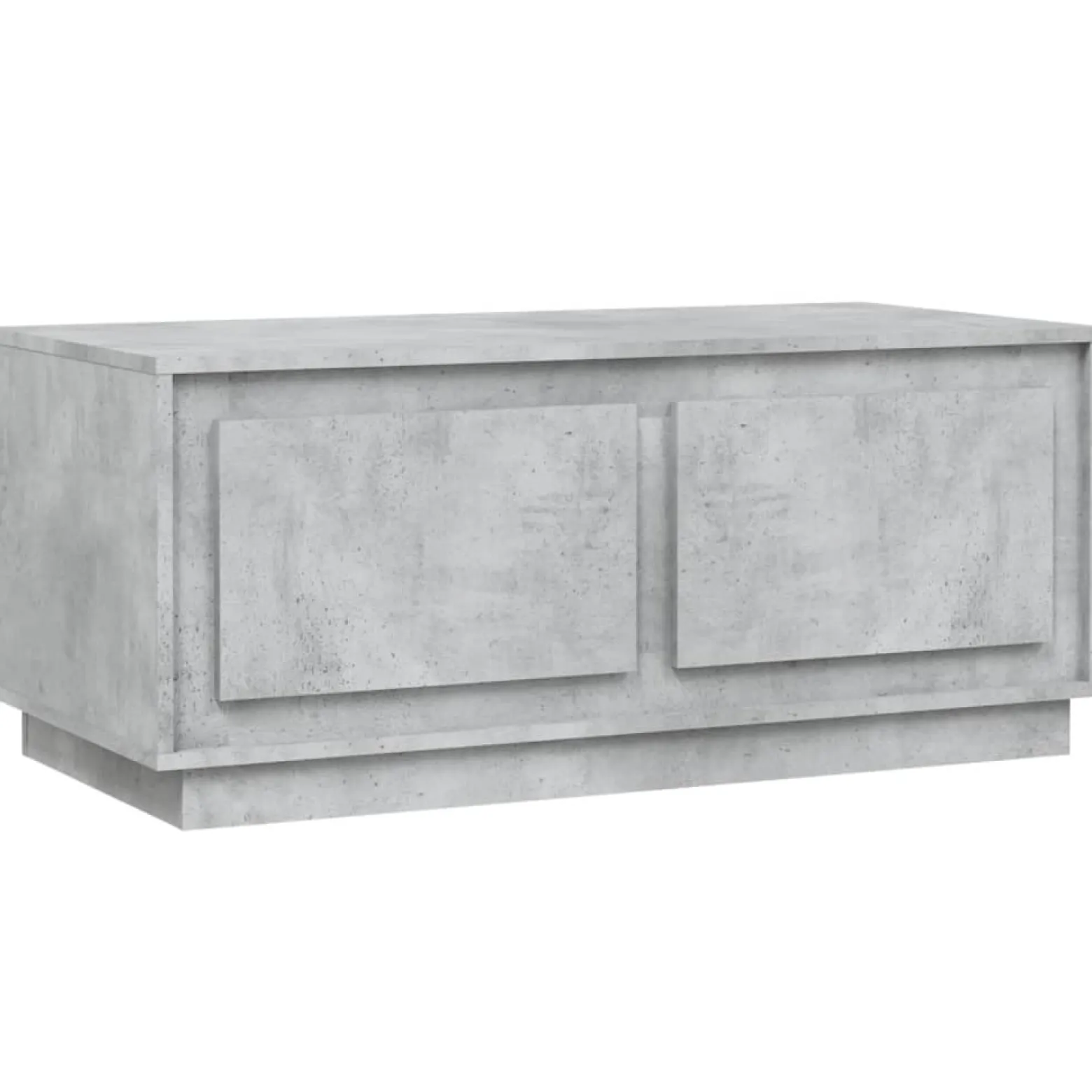 Stolik Kawowy Ława Stół Szary 102x50x44 Drzwiczki Do Salonu Do Pokoju