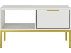Stolik kwadratowy Austin 80 cm biały