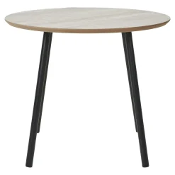 STOLIK KWOWY Aalst 55x45 cm okleina trawertyn metalowe nogi