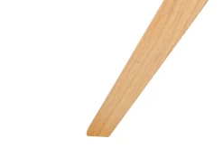 Stolik pomocniczy ø 45 cm szkło jasne drewno