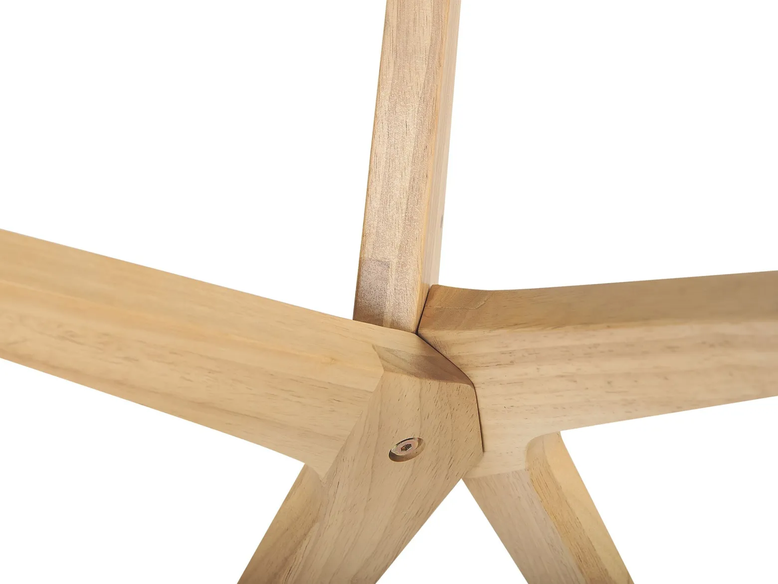 Stolik pomocniczy ø 45 cm szkło jasne drewno