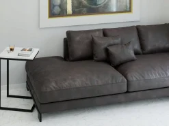Stolik pomocniczy boczny kawowy przystawny pod laptopa metalowy czarny loft