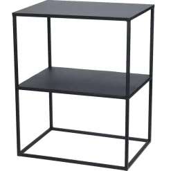 Stolik pomocniczy metalowy z półką LOFT 50 cm