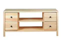 Stolik RTV 118 drewniany PRESTIGE, kolor sosnowy