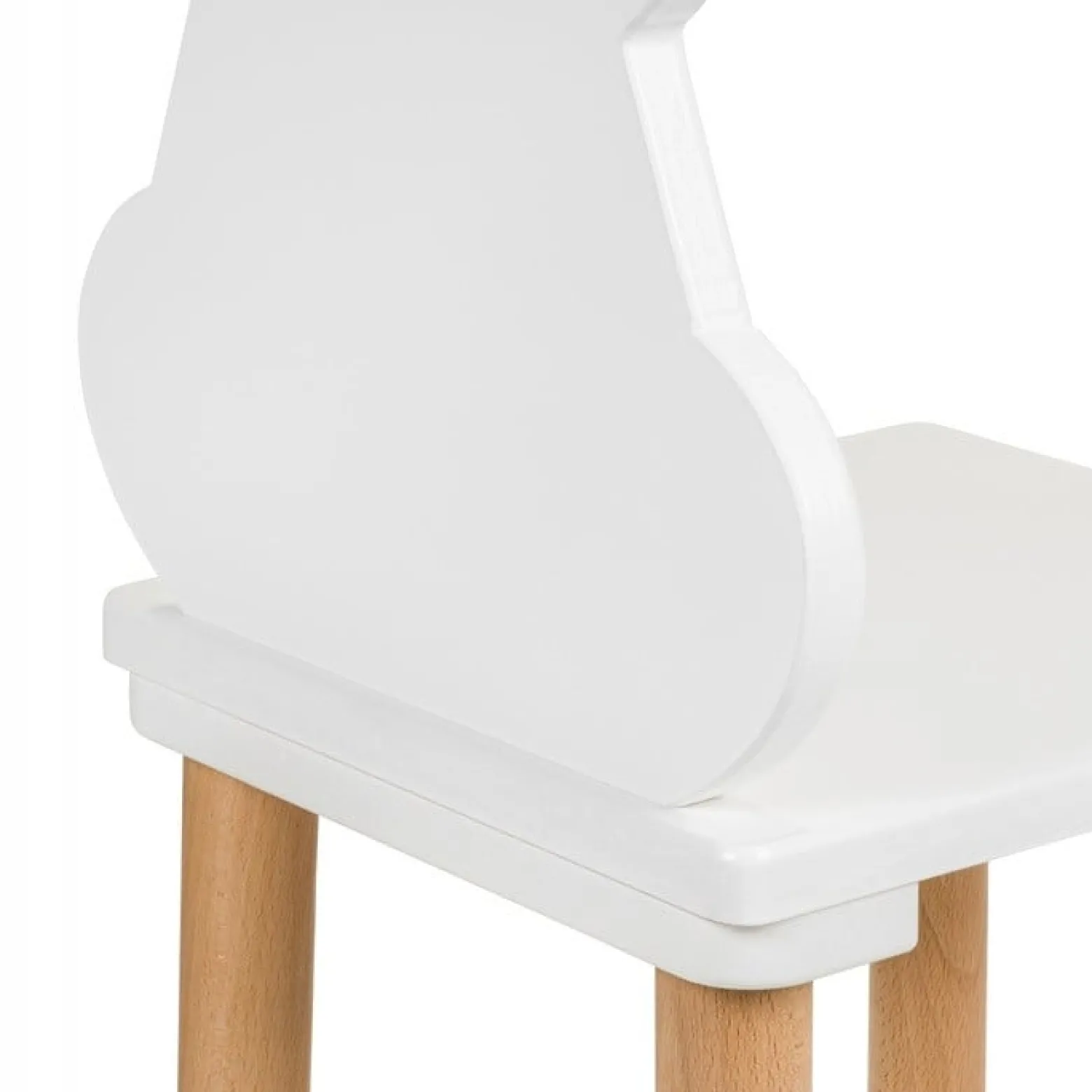 Stolik 50/60 cm i dwa krzesełka królik kokarda