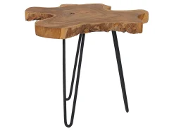 2 stoliki boczne pomocnicze metal drewno