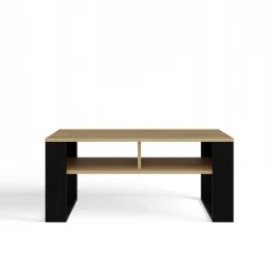 Stolik kawowy ława Modern 2P SLIM dąb artisan czerń lamele