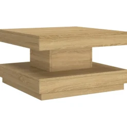 Stolik Kawowy Ława Stół Brązowy 60x60x35 Do Salonu Do Pokoju