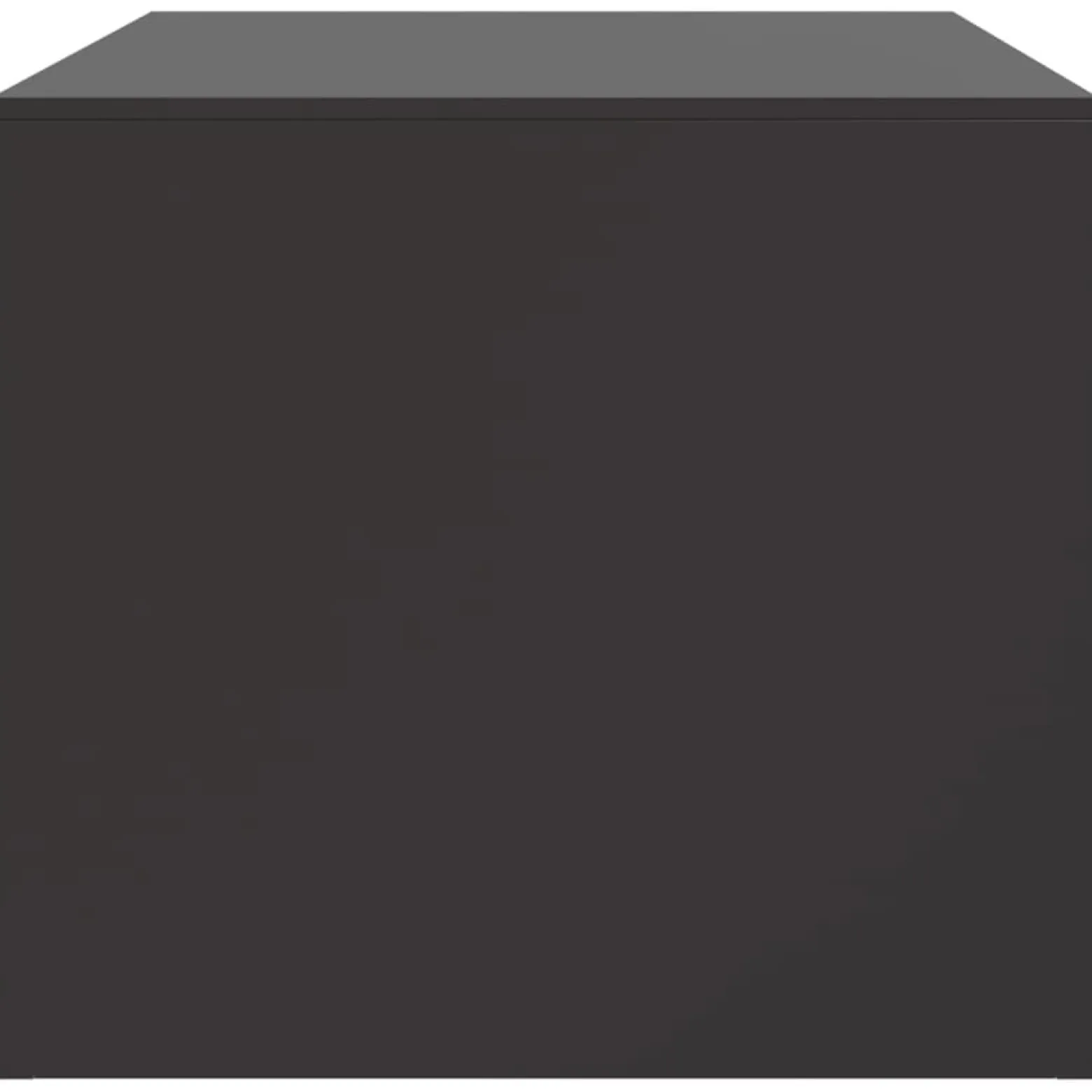 Stolik Kawowy Ława Stół Czarny Metalowy 67x50x44 Drzwiczki Do Salonu