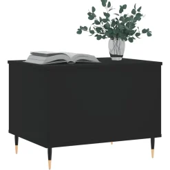 Stolik Kawowy Ława Stół Czarny 60x44.5x45 Podnoszony Blat Do Salonu