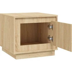 Stolik Kawowy Ława Stół Dąb Sonoma 51x50x44 Drzwiczki Do Salonu Do Pokoju