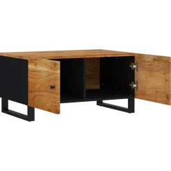 Stolik Kawowy Ława Stół Drewniany 80x50x40 Drzwiczki Do Salonu Do Pokoju