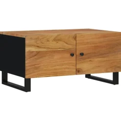 Stolik Kawowy Ława Stół Drewniany 80x50x40 Drzwiczki Do Salonu Do Pokoju