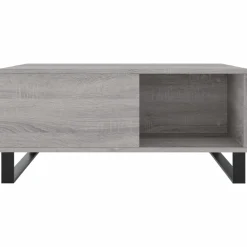 Stolik Kawowy Ława Stół Szary 80x80x36.5 Do Salonu Do Pokoju