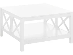 Stolik kawowy ława 80x80 biały