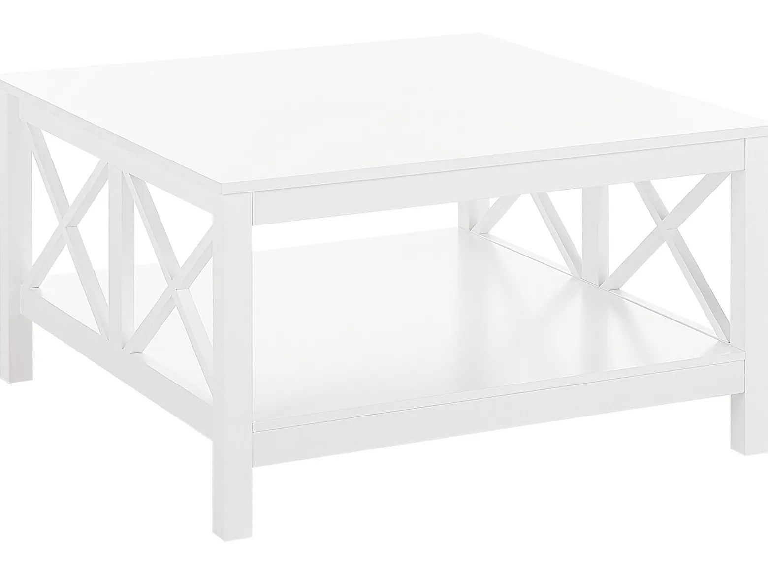 Stolik kawowy ława 80x80 biały