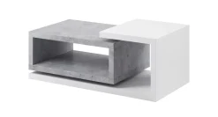 Stolik kawowy BOTA 120x60 biały/beton colorado