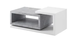 Stolik kawowy BOTA 120x60 biały/beton colorado