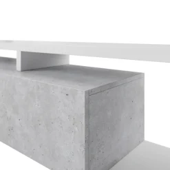 Stolik kawowy BOTA 120x60 biały/beton colorado