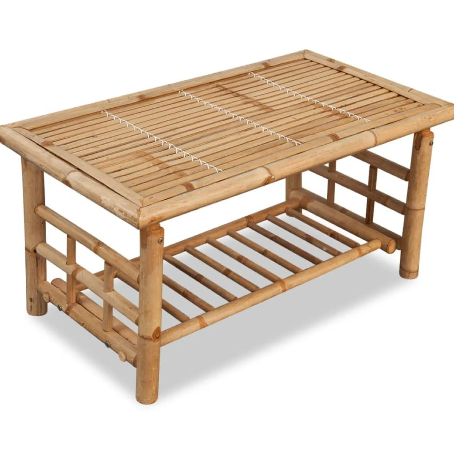 Stolik kawowy Brąz 90 x 50 x 45 cm Bambus vidaXL