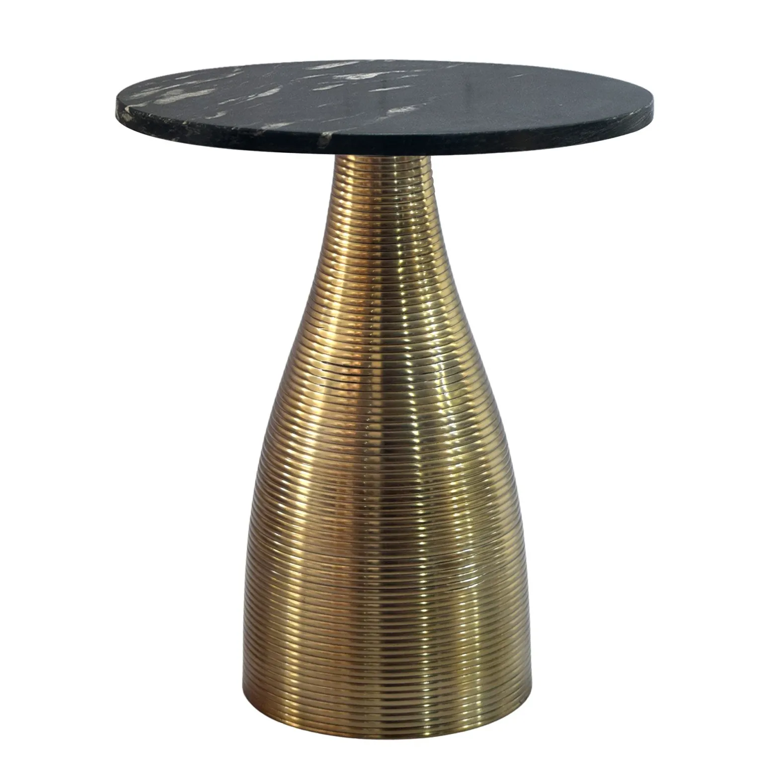 Stolik kawowy 40 cm aluminium metalowy stolik do salonu marmurowy blat